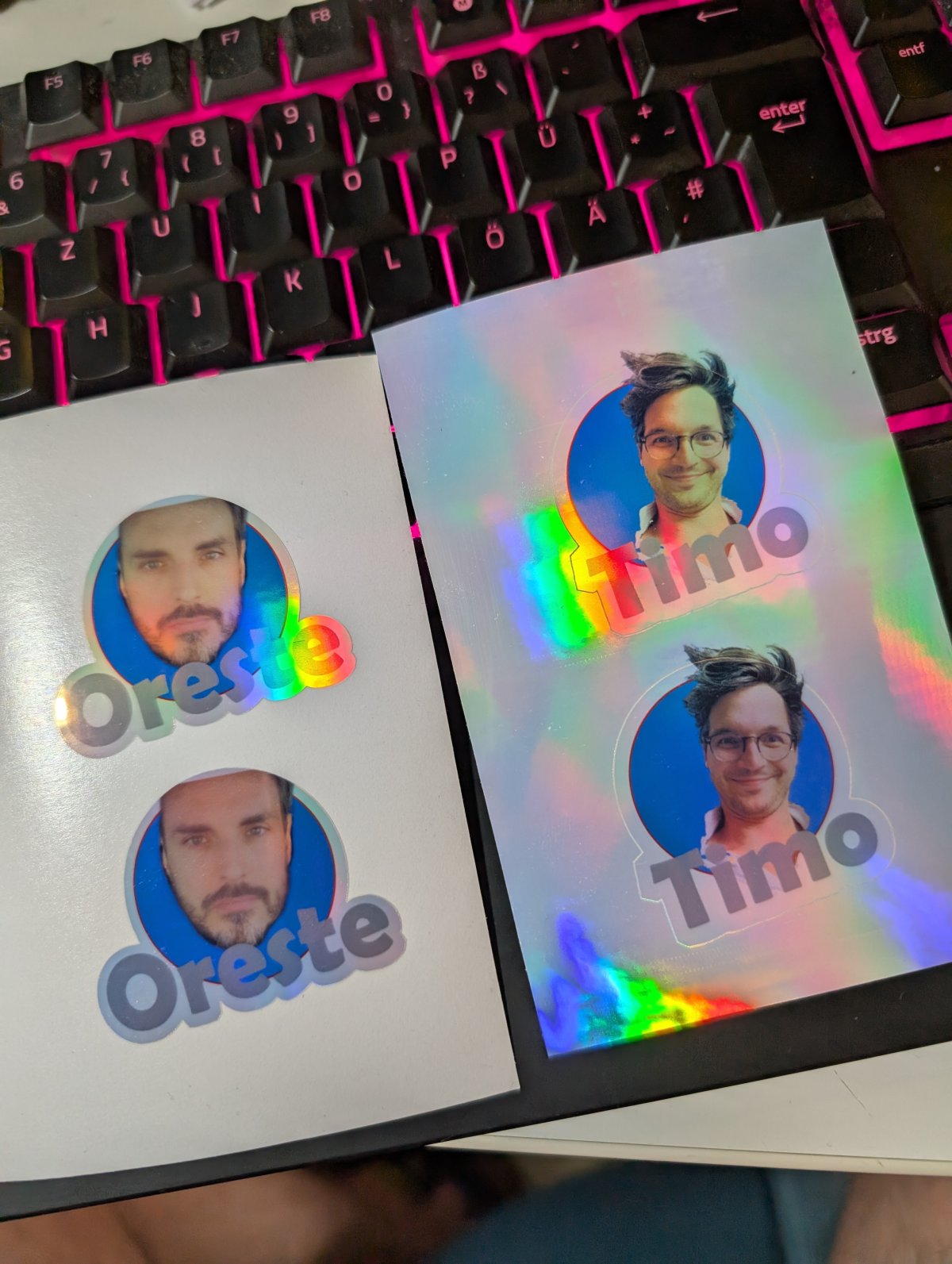 Konturgeschnittene Sticker